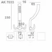 FOGAS KALAPTARTÓS MODERN ANTIK-RÉZ 15CM AK7033 AB, 34-1