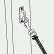 KARABINER DÍSZES RUGÓS    65 MM    ACÉL EAST G.