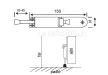 AJTÓKITÁMASZTÓ 160 MM   FEHÉR   WL-152 TAPOSÓS