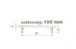 SZELLŐZŐRÁCS        ALU ELOXF1 100*400MM LI