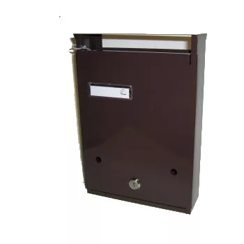   POSTALÁDA ÁLLÓ 2 BED.BARNA NÉVTART.SÓLY  30*21 MINIMÁL Z.