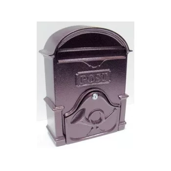 POSTALÁDA ÖNTÖTT    EZÜST KÜRTÖS V-400XL 40*30*11CM