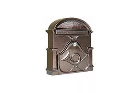 POSTALÁDA ÖNTÖTT KÜRTÖS BRONZ 40x30x11 CM