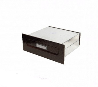 POSTALÁDA BEÉPÍTHETŐ BRONZ ÁLL.MÉLY.SÓLY 12*32*26-48C