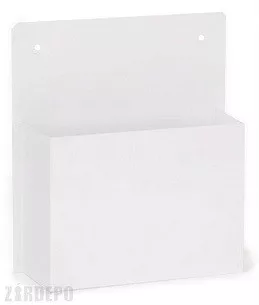 SZÓRÓLAPTARTÓ       NAGY,FEHÉR 33x30CM