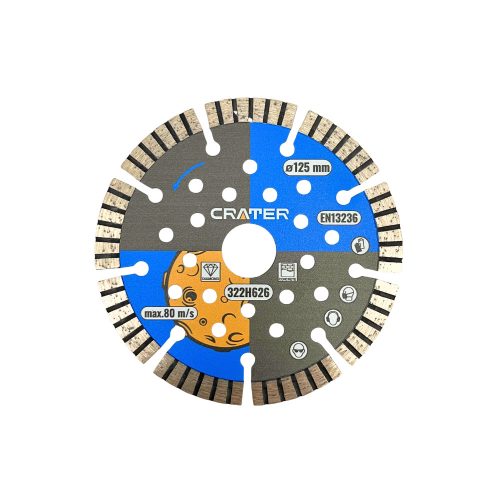 GYÉMÁNT VÁGÓTÁRCSA 125 MM  TURBO 1,8MM CRATER