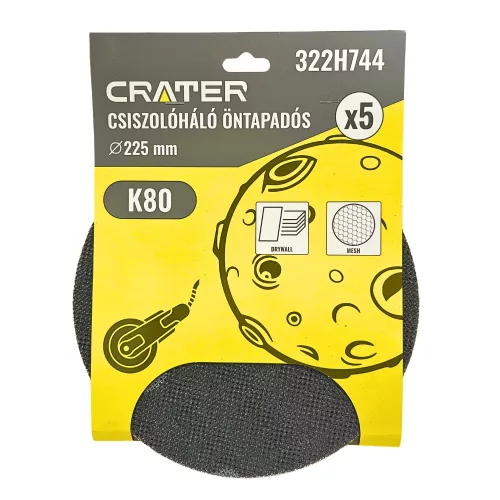 CSISZOLÓHÁLÓ ÖNTAPADÓS Q225MM K80 5DB CRATER