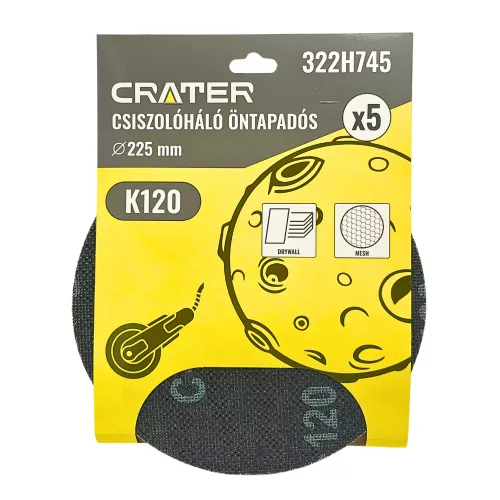 CSISZOLÓHÁLÓ ÖNTAPADÓS Q225MM K120 5DB CRATER