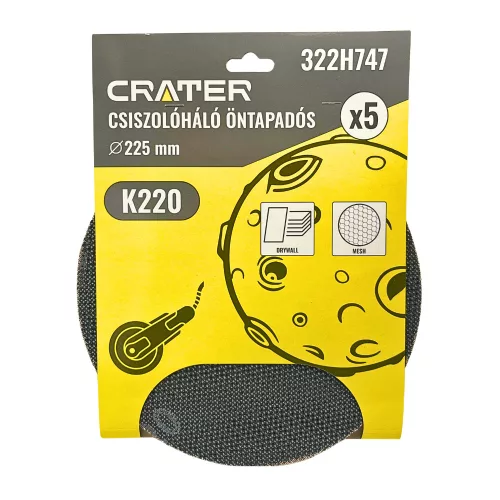 CSISZOLÓHÁLÓ ÖNTAPADÓS Q225MM K220 5DB CRATER