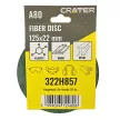FIBER TÁRCSA 125*22MM A80 /ROTA SMIRG/ 5DB/CSOM CRATER