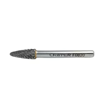   TURBÓMARÓ KEM.FÉM CSÚCSOS F-TIP.8X20X6MM CRATER BLISZTERES KEREK ORRÚ
