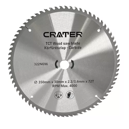 KÖRFŰRÉSZLAP   350*30 / 72FOG   CARBIDE CRATER