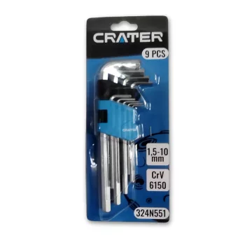 IMBUSZKULCS KLT. 1,5-10MM 9R. HOSSZÚ CRATER