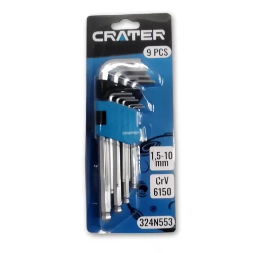 IMBUSZKULCS KLT.1,5-10MM 9R.GÖMBV.HOSSZÚ CRATER