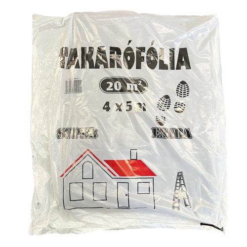 TAKARÓFÓLIA LÉTRÁZHATÓ 4*5M SZÜRKE  5DB/ 20 M2, 00129