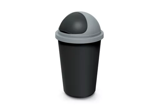 SZEMETES KUKA COMPACTA R ROLLER 50 L FEKETE/LÁGY SZÜRKE