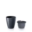 VIRÁGCSERÉP 400 MAZE ANTRACIT DBMZ400-S433 375X419X375MM
