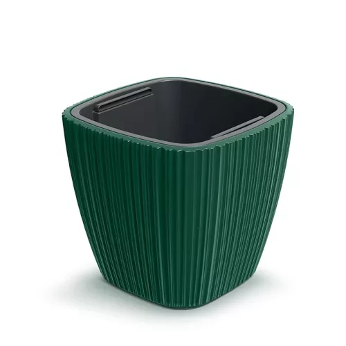 VIRÁGCSERÉP 400 ORO SQUARE FENYŐZÖLD DBOS400-2411U