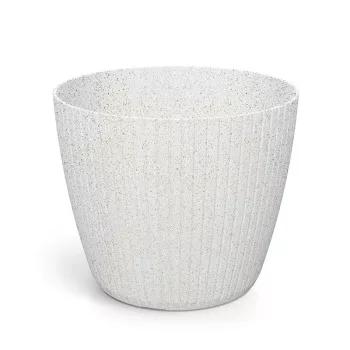 VIRÁGCSERÉP 400 LAMIA ROUND WOOD FEHÉR DLAM400W-S449W