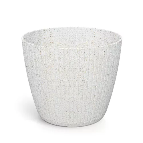 VIRÁGCSERÉP 400 LAMIA ROUND WOOD FEHÉR DLAM400W-S449W