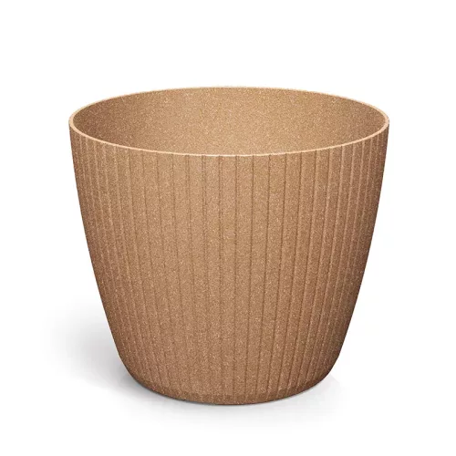 VIRÁGCSERÉP 400 LAMIA ROUND WOOD NATÚR DLAM400W-4665W