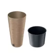 VIRÁGCSERÉP 300 FURU ROUND SLIM NATÚR DFRH300W-4665W