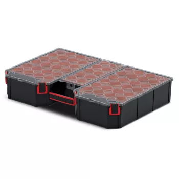   SZORTIMENTER 28 KIVEHETŐ RÉSZES TAGER  KTG604010B KIVEHETŐ DOBOZ 577X390X105MM