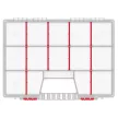 SZORTIMENTER 14 RÉSZES ÁTLÁTSZÓ NORT KNO40307T 390X290X65MM