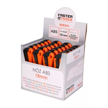   PVC KÉS KÍNÁLÓ 24DB-OS DOBOZBAN  8824 FASTER TOOLS FT350-04