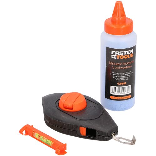 KICSAPÓZSINÓR FOGANTYÚVAL  15M  3 RÉSZES 1368 FASTER TOOLS FT363-09