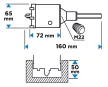 KÖRKIVÁGÓ KORONAFÚRÓ 65MM VIDIÁS HEXA GRAPHITE 55-324