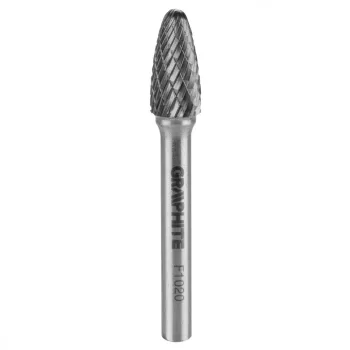   TURBÓMARÓ KEMÉNYFÉM CSÚCSÍVES 10x20x6 MM  F TÍPUS GRAPHITE