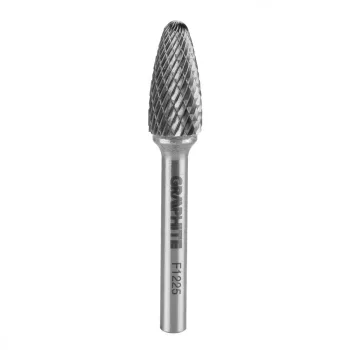   TURBÓMARÓ KEMÉNYFÉM CSÚCSÍVES 12x25x6 MM F TÍPUS GRAPHITE