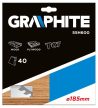 KŐRFŰRÉSZLAP   185*30MM   40FOG.  GRAPHITE