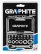 BIT KÉSZLET 24 RÉSZES DUGÓKULCSOK RACSNIS MINI HAJTÓKARRAL GRAPHITE