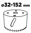 ADAPTER KÖRKIVÁGÓHOZ 32-152 MM GRAPHITE