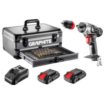 AKKUS.FÚRÓ-CSAVAROZÓ18V.10M.2*2AH AKKUS! GRAPHITE 