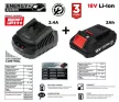 AKKUMULÁTOR 2AH + TÖLTŐ SZETT ENERGY +  GRAPHITE 