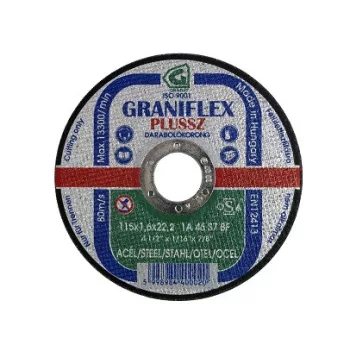 VÁGÓKORONG FÉMRE   GRANIFLEX       40008 115*3,2*22