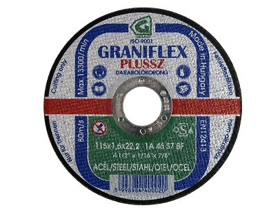 VÁGÓKORONG FÉMRE   GRANIFLEX       40008 115*3,2*22