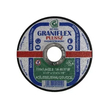 VÁGÓKORONG FÉMRE   GRANIFLEX       40019 125*3,2*22