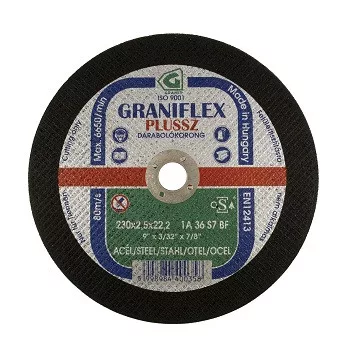 VÁGÓKORONG FÉMRE   GRANIFLEX       40035 230*2,5*22