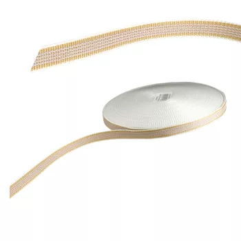   REDŐNYHÚZÓ HEVEDER 14 MM CSÚSZÁSGÁTLÓ 50 M/TEKERCS BÉZS