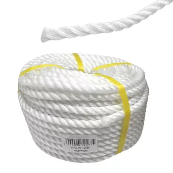 KÖTÉL CORDEL SODROTT 16MM FEHÉR 4ÁGÚ 50M Q