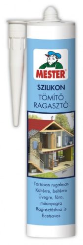 SZILIKON TÖMÍTŐ RAGASZTÓ 310ML ÁTLÁTSZÓ  MESTER 064!