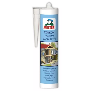 SZILIKON TÖMÍTŐ RAGASZTÓ 310ML FEKETE  MESTER 067!