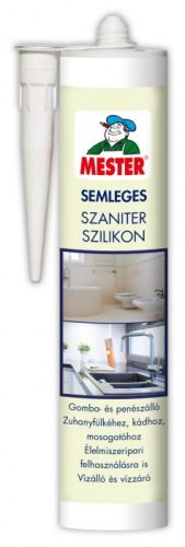 SZANITER SZILIKON SEMLEGES 310ML FEHÉR  MESTER