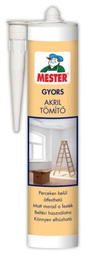 AKRIL GYORS TÖMÍTŐ 310ML FESTHETŐ FEHÉR  MESTER