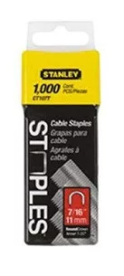 KÁBELTŰZŐ KAPOCS 11MM 1000DB  - STANLEY* 1-CT107T