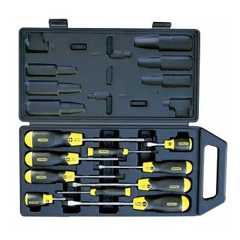   CSAVARHÚZÓ KÉSZLET 10 RÉSZES LAPOS/PH CUSHION GRIP STANLEY 2-65-005